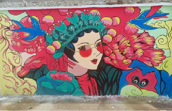 安阳墙体彩绘-网红墙