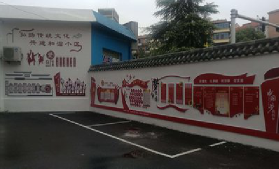 安阳社区文化墙的创意设计。