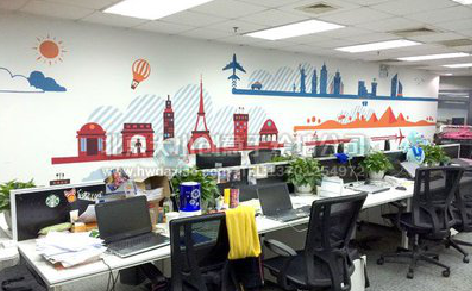 安阳教你设计办公室墙绘的方法。