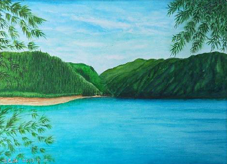 安阳在墙绘中，如何绘画绿水青山？